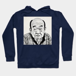 Portrait of old asian man Hoodie